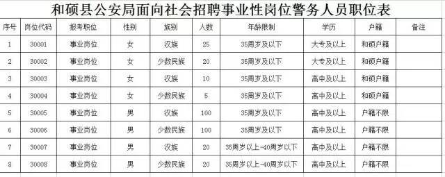 和硕县公安局最新招聘公告概览